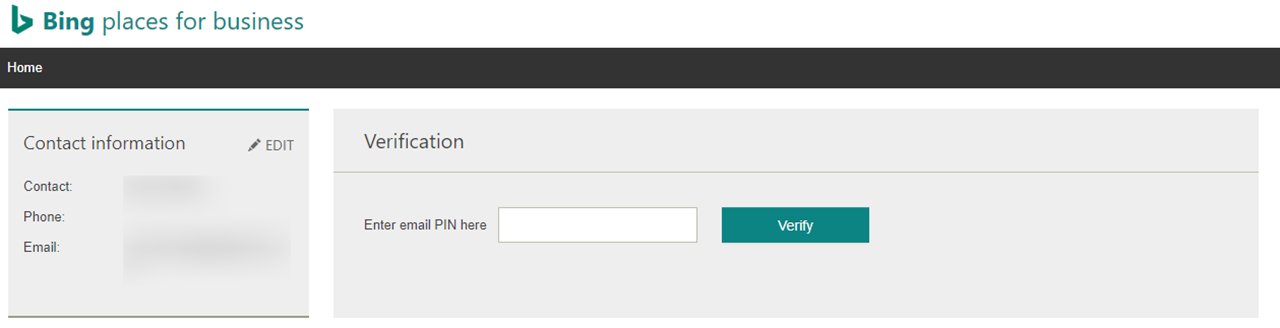 Verification prompt