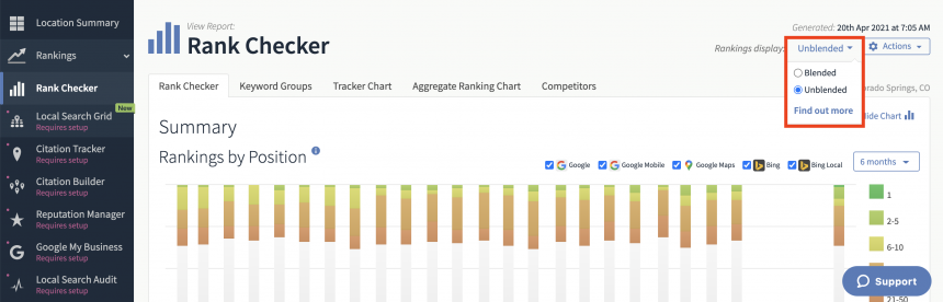 brightlocal serp checker